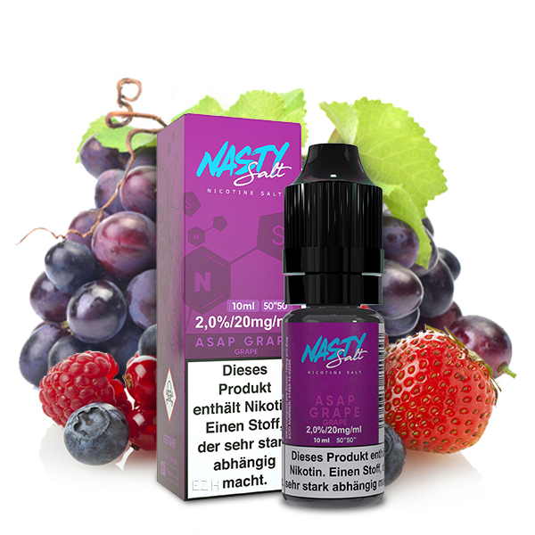 NASTY JUICE ASAP Grape Nikotinsalz Liquid 10 ml