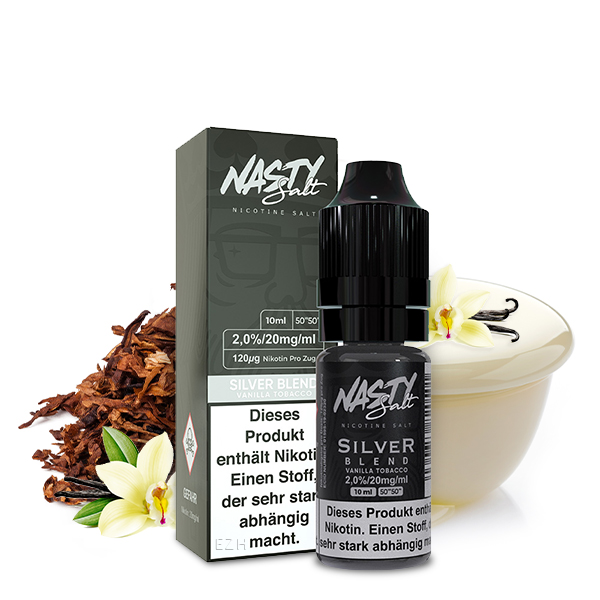 NASTY JUICE Silver Blend Tobacco Nikotinsalz Liquid 10 ml