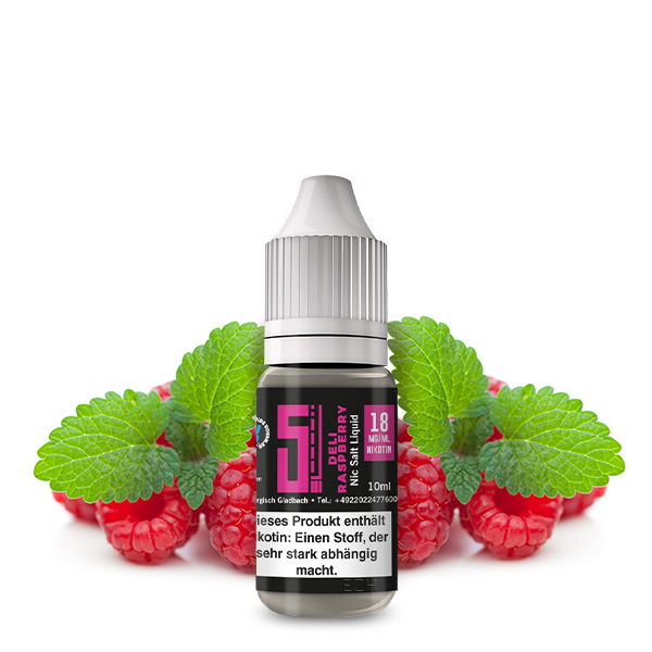 5 EL Deli Raspberry Nikotinsalz Liquid 10 ml