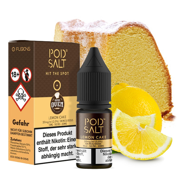 POD SALT FUSION Lemon Cake Nikotinsalz Liquid 10 ml