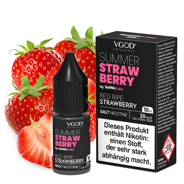 VGOD SALTNIC Summer Strawberry Nikotinsalz Liquid 10 ml