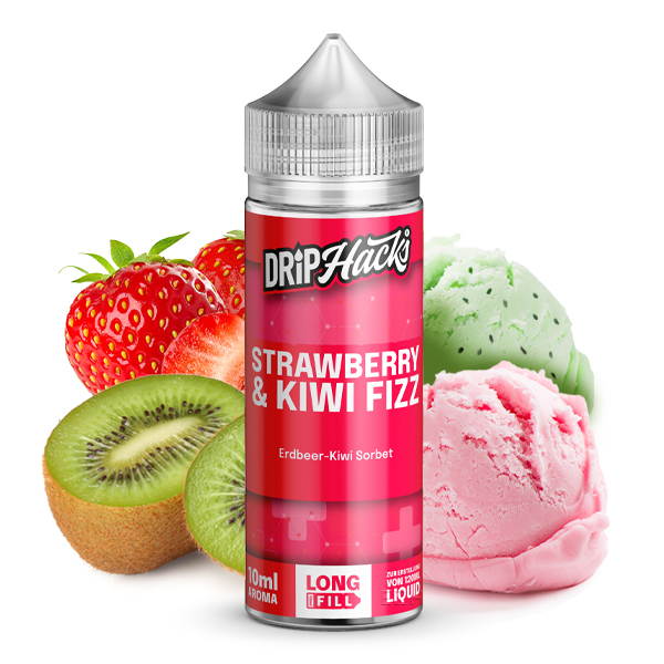 DRIP HACKS Strawberry & Kiwi Fizz Aroma 10ml