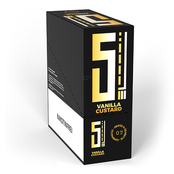 5 EL Einweg E-Zigarette - Vanilla Custard ( VE = 10Stk)