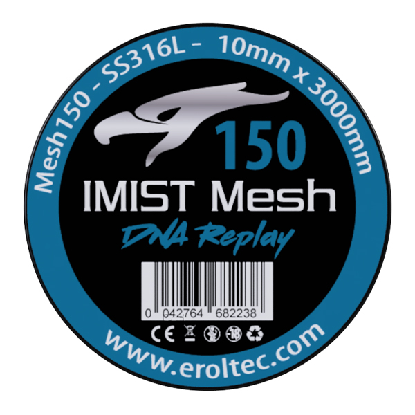 IMIST 3 Meter SS316L V4A Premium Mesh Wire 150 Wickeldraht - 10 mm