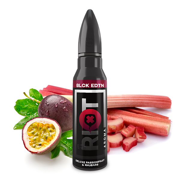 RIOT SQUAD Black Edition Deluxe Passionfruit & Rhubarb Aroma 15ml