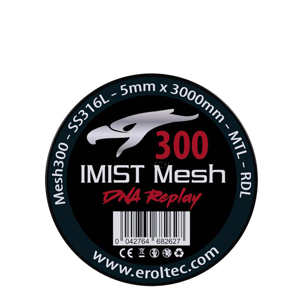 IMIST 3 Meter SS316L V4A Premium Mesh Wire 300 Wickeldraht - 5 mm
